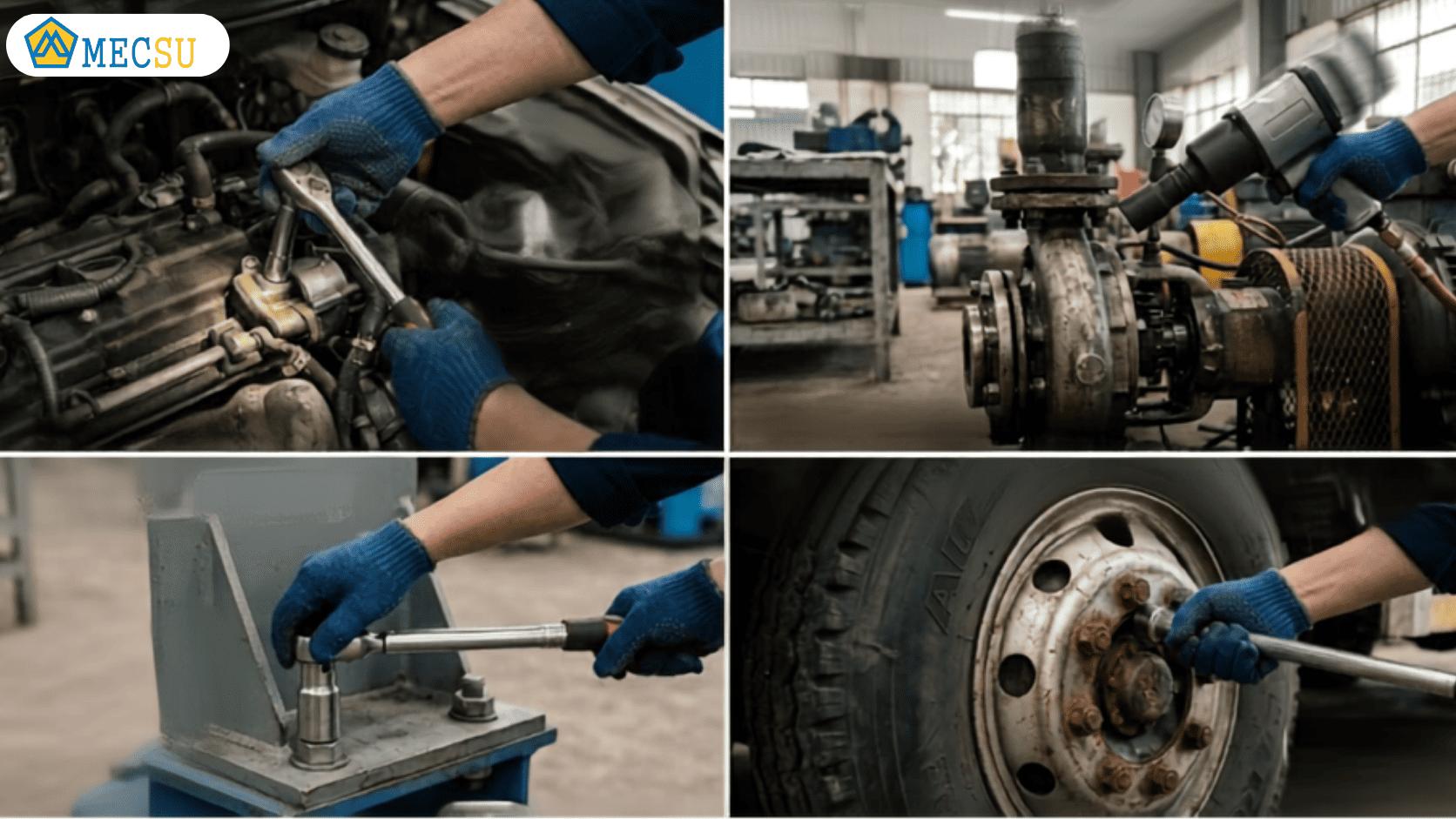 Ứng dụng thực tế của đầu tuýp 6 cạnh và 12 cạnh